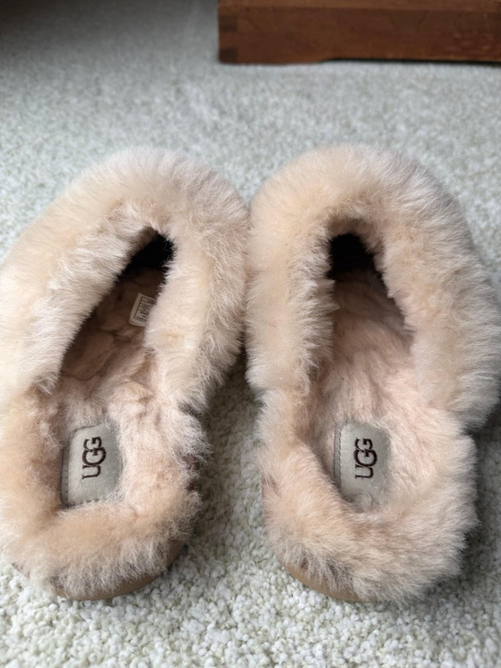 UGG Knit Shearling Clog Slippers in Chestnut Tan - Picture 4 of 6